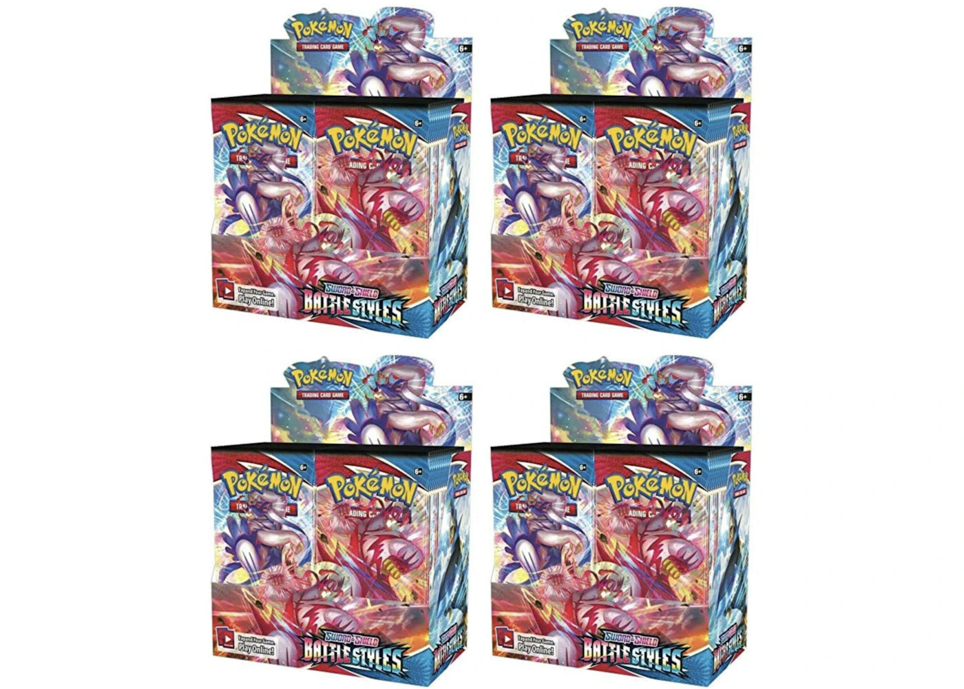 Pokemon Tcg Sword & Shield Battle Styles Booster Box 4X Lot – Kicks Machine