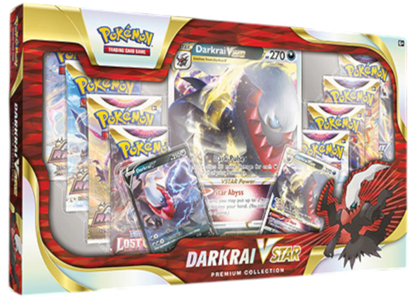 2022 Pokemon Sword & Shield Darkrai Vstar Premium Collection Box