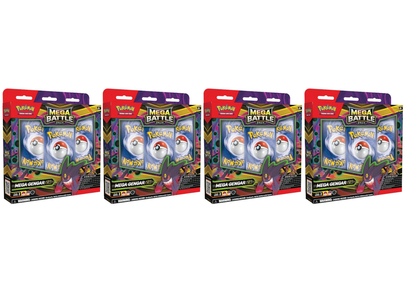 2025 Pokemon Mega Evolution Mega Gengar Ex Metal Battle Deck 4X Lot