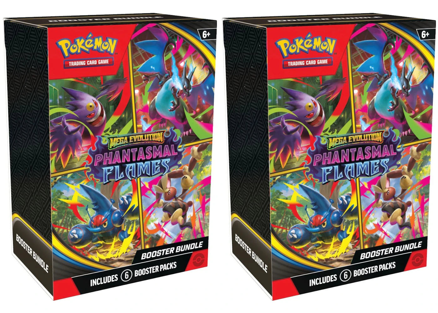 2025 Pokemon Mega Evolution Phantasmal Flames Booster Bundle 2X Lot