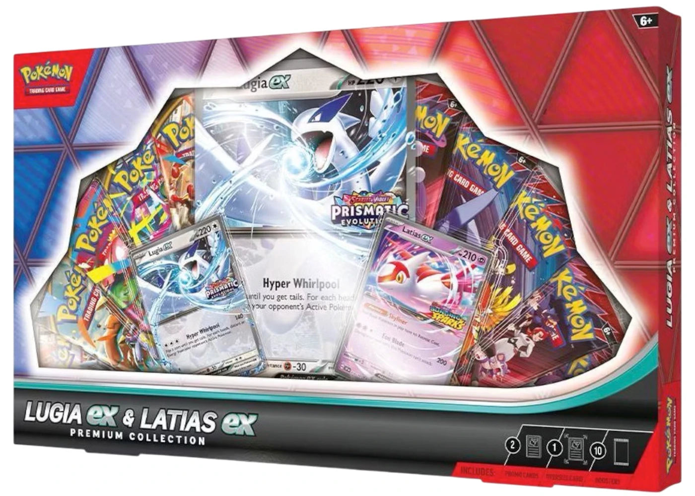 2025 Pokemon Prismatic Evolution Lugia Ex & Latias Ex Premium Collection Box