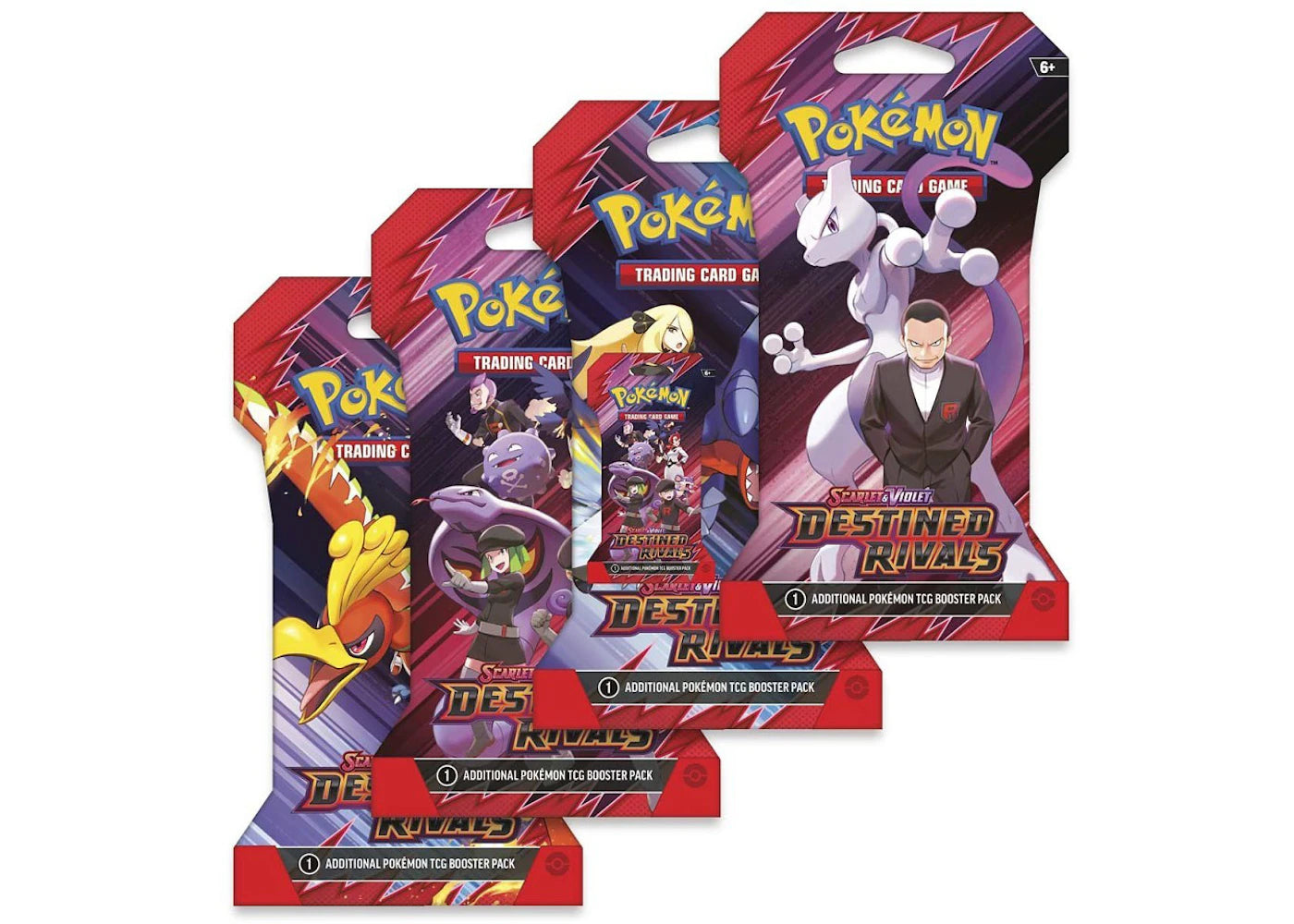 2025 Pokemon Scarlet & Violet Destined Rivals Booster Pack 4X Lot (Artwork May Vary)