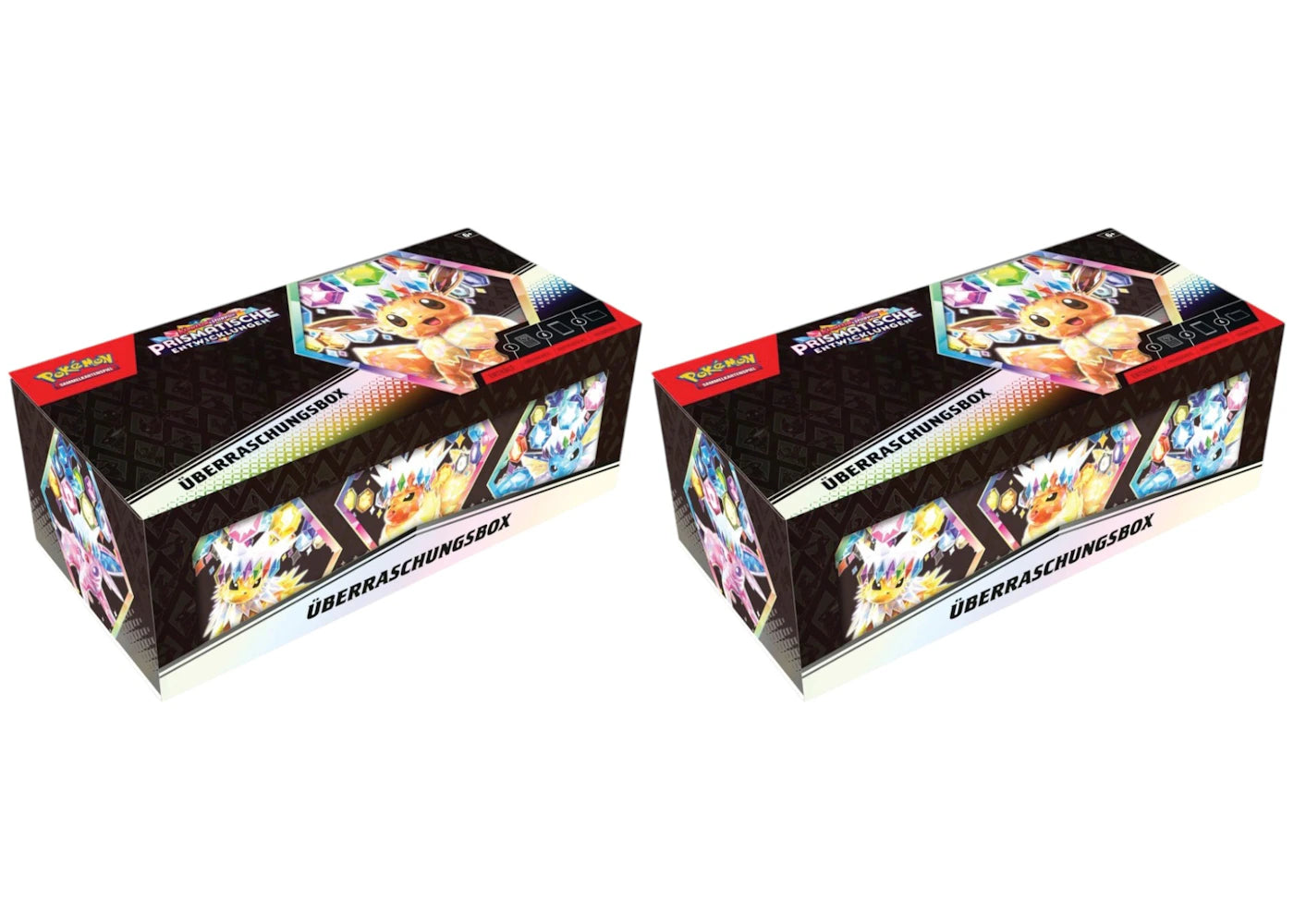 2025 Pokemon Scarlet & Violet Prismatic Evoloutions Surprise Box (German) 2X Lot