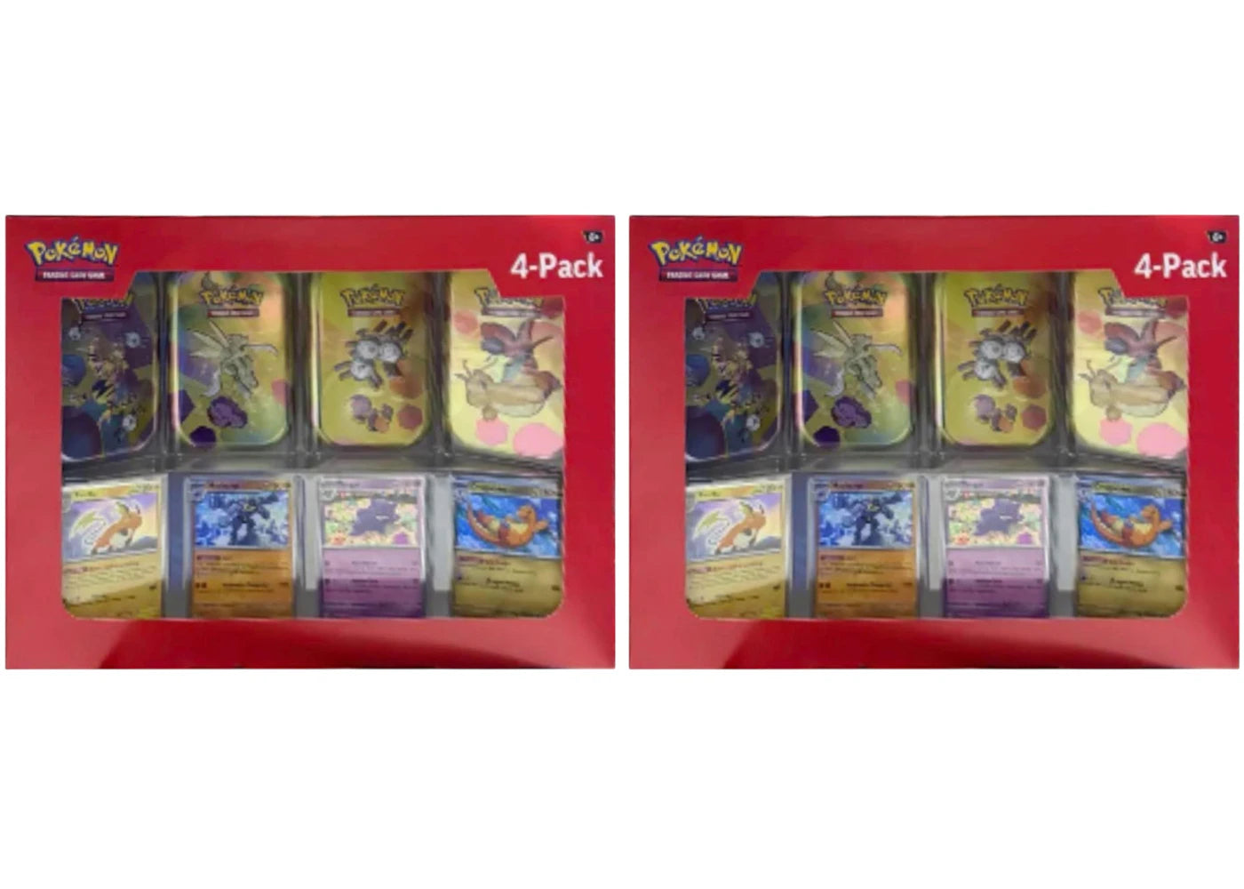 2025 Pokemon Scarlet And Violet 151 151 Mini Tin 4-Pack (Sam'S Club Exclusive, Tin Art May Vary) 2X Lot
