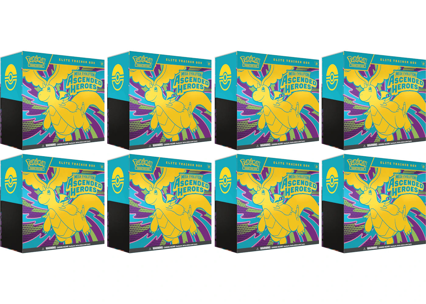 2026 Pokemon Mega Evolution Ascended Heroes Elite Trainer Box 8X Lot