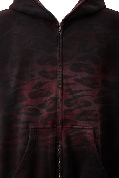 Hellstar Overdyed Cheetah Zip-Up