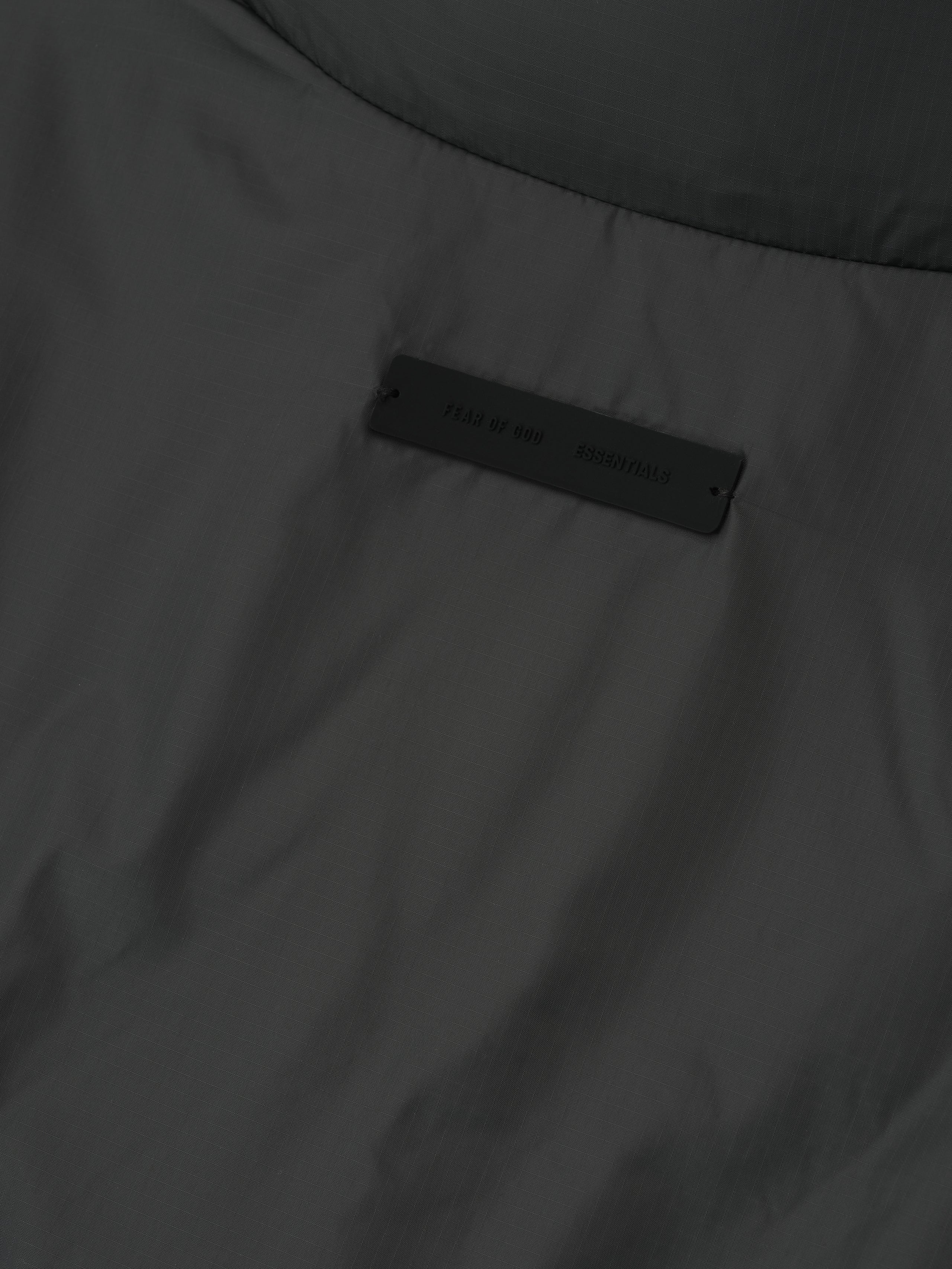 Essentials Ripstop Nylon Puffer Jacket Iron Grey