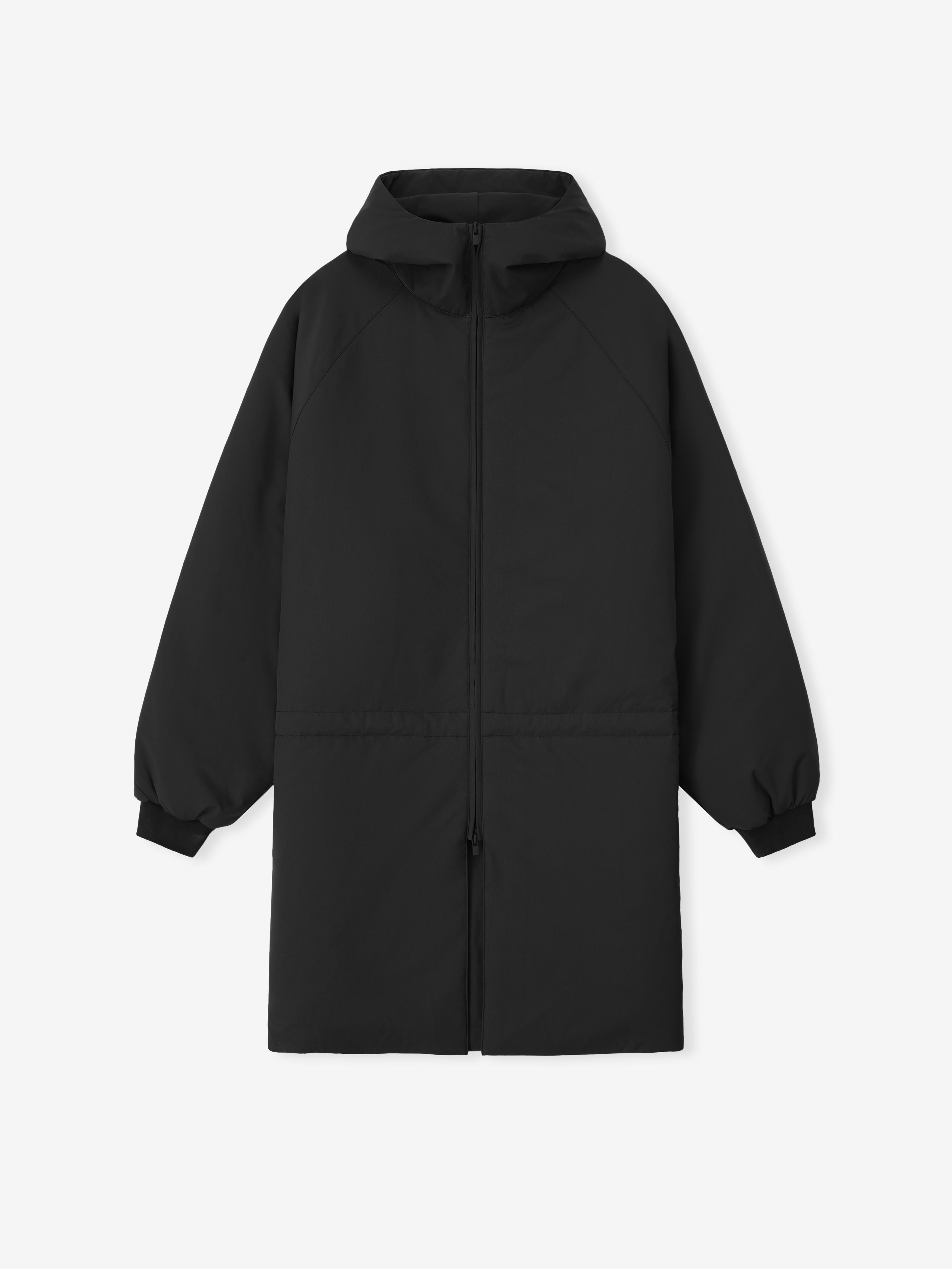 Essentials Tech Nylon Hooded Parka Vintage Black