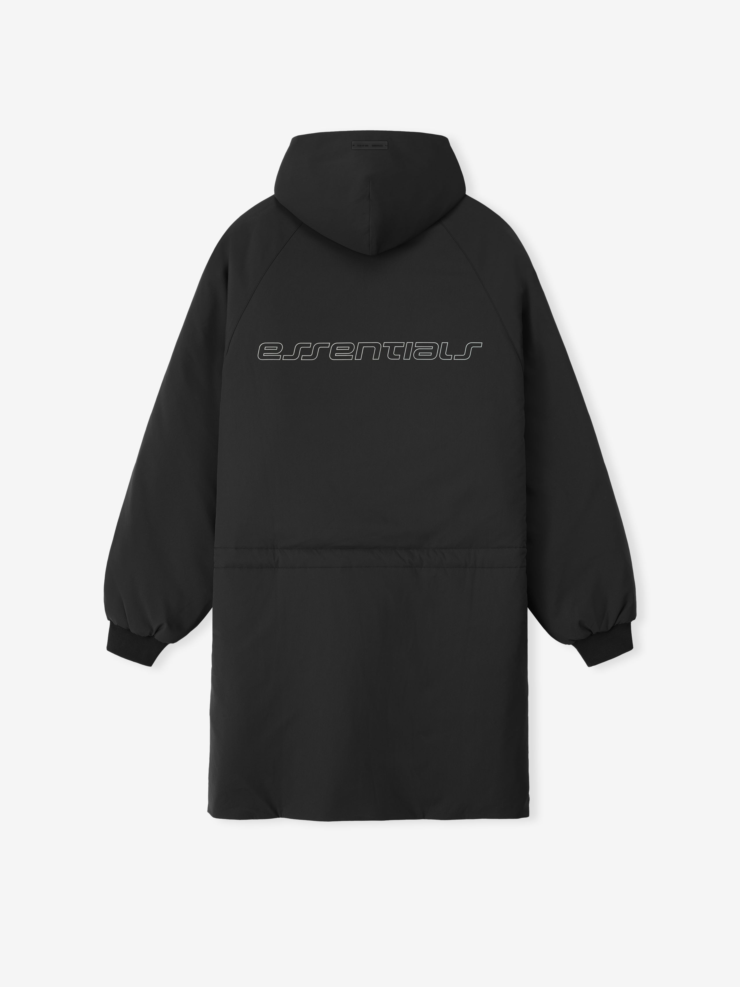 Essentials Tech Nylon Hooded Parka Vintage Black