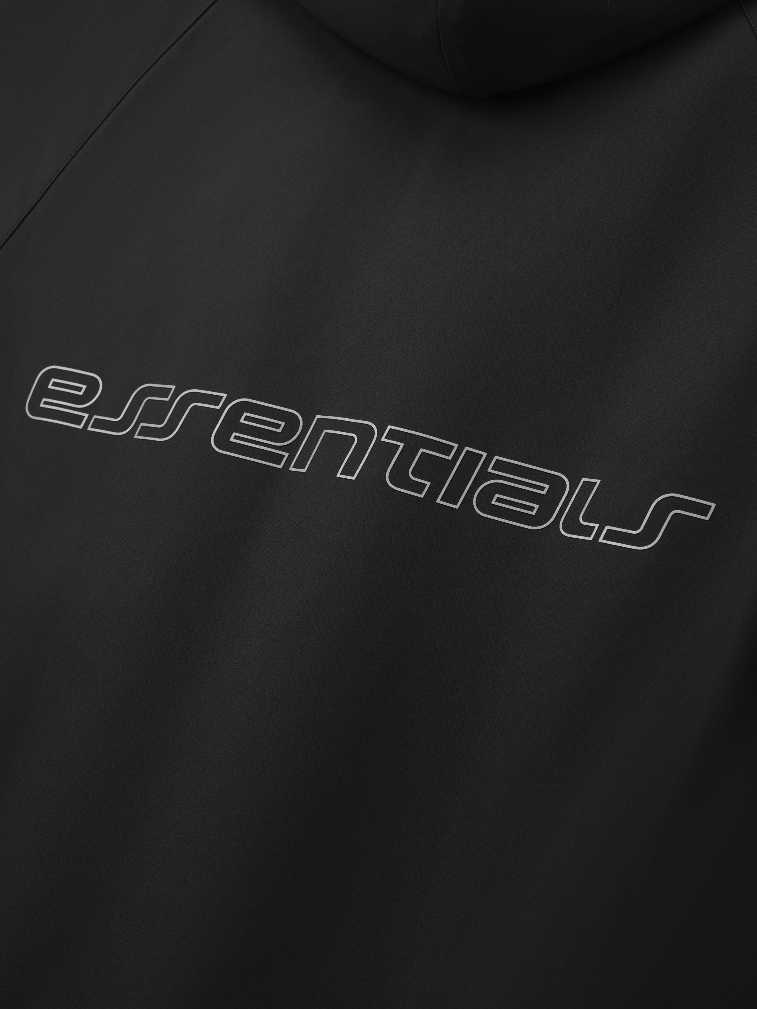 Essentials Tech Nylon Hooded Parka Vintage Black
