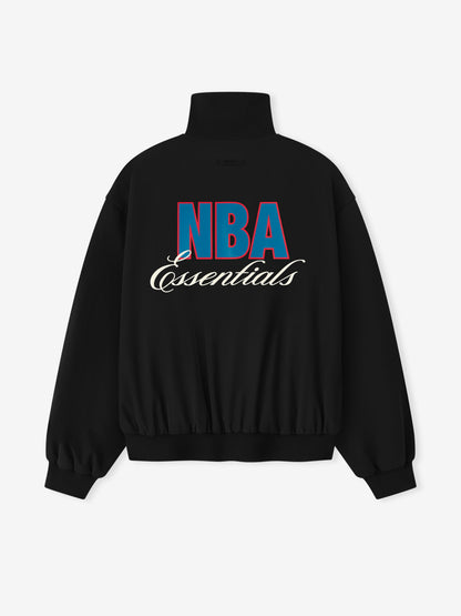 Essentials Nba Half Zip Track Jacket Black