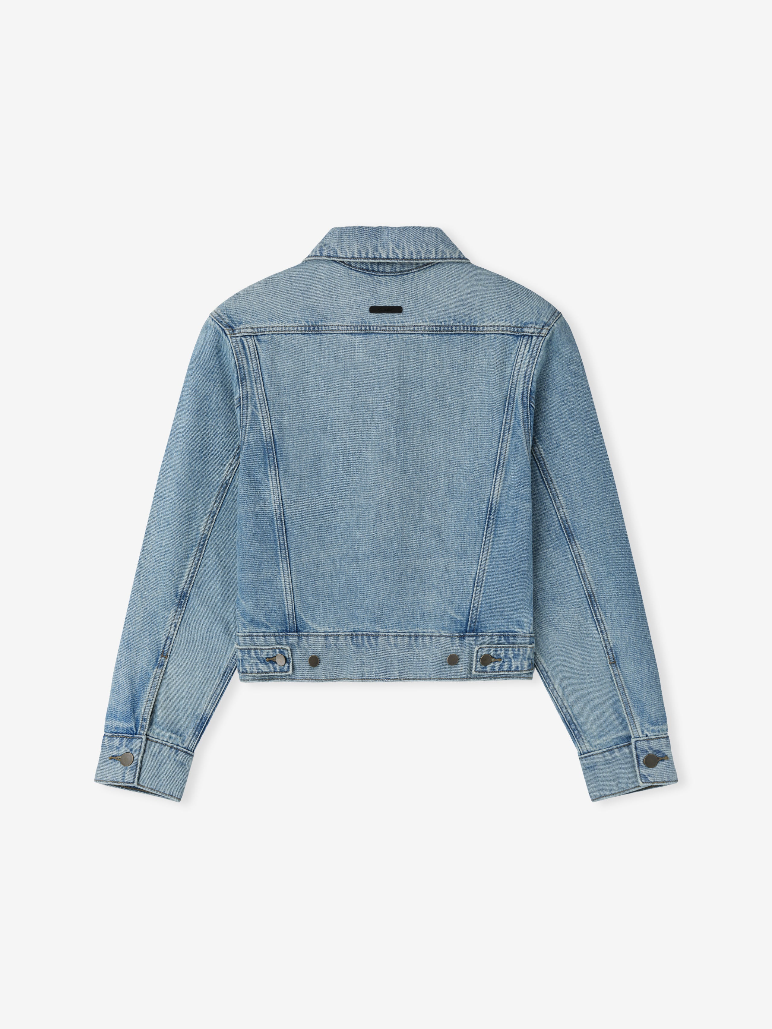 Essentials Womens Denim Trucker Jacket Classic Blue