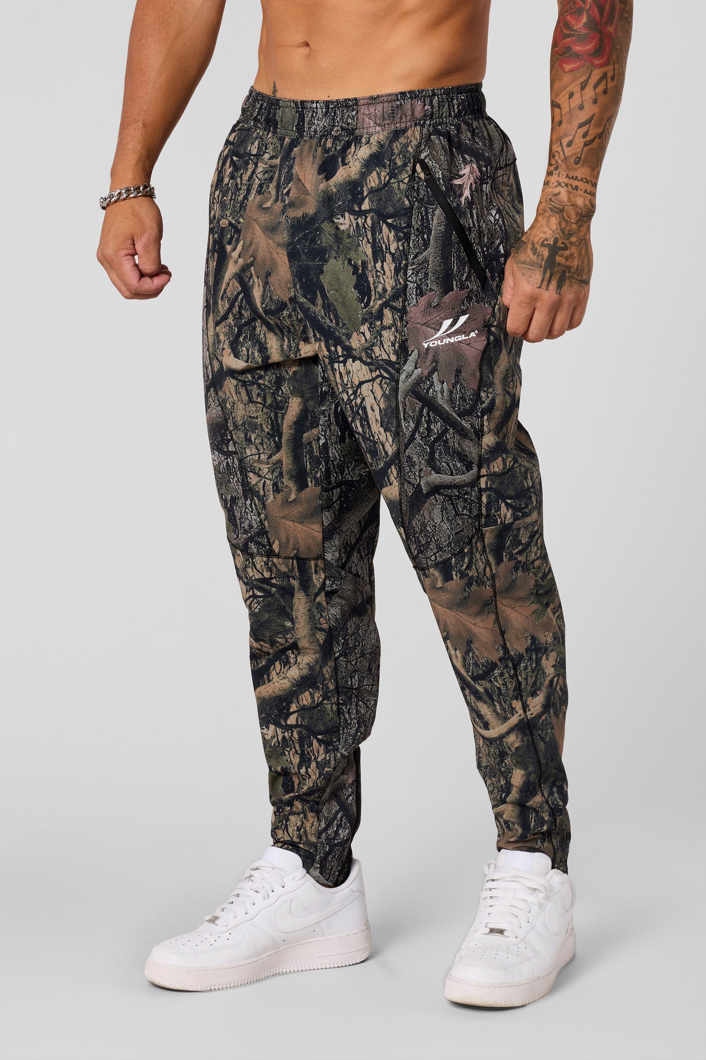 YoungLA 2031 - Tapered Workout Joggers Dark Tree Camo