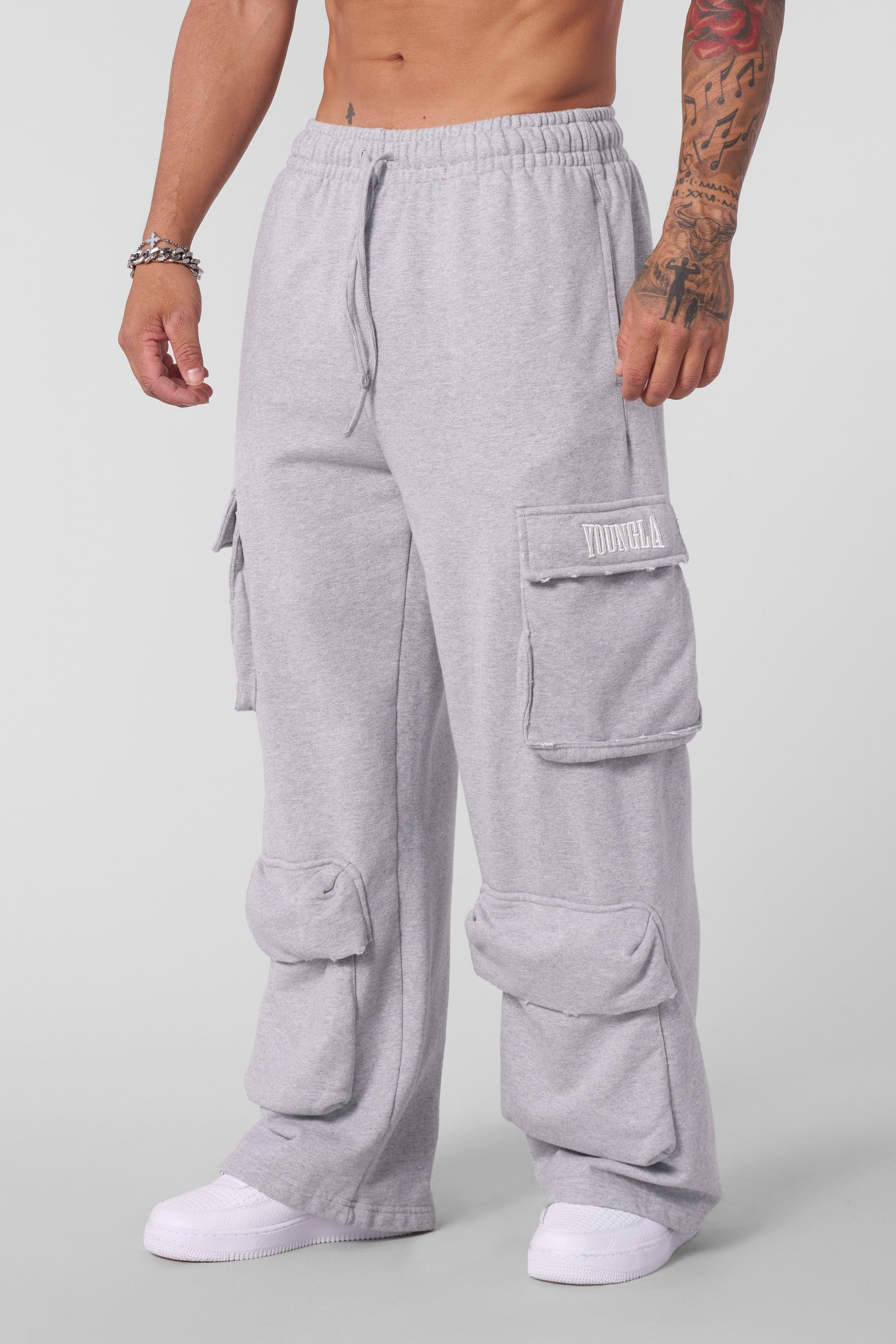 YoungLA 2033 - Heritage Cargo Sweats Heather Grey