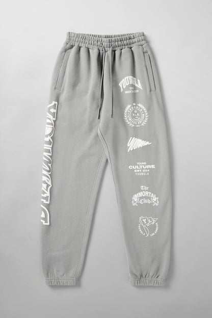 YoungLA 204 - Immortal Killer Joggers Light Grey