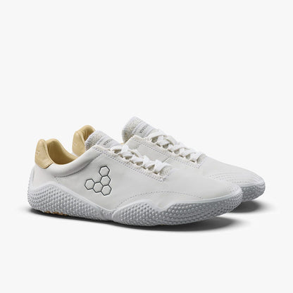 Vivobarefoot Motus Studio Sneaker Leather Womens Bright White
