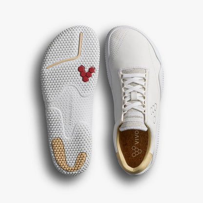 Vivobarefoot Motus Studio Sneaker Leather Womens Bright White