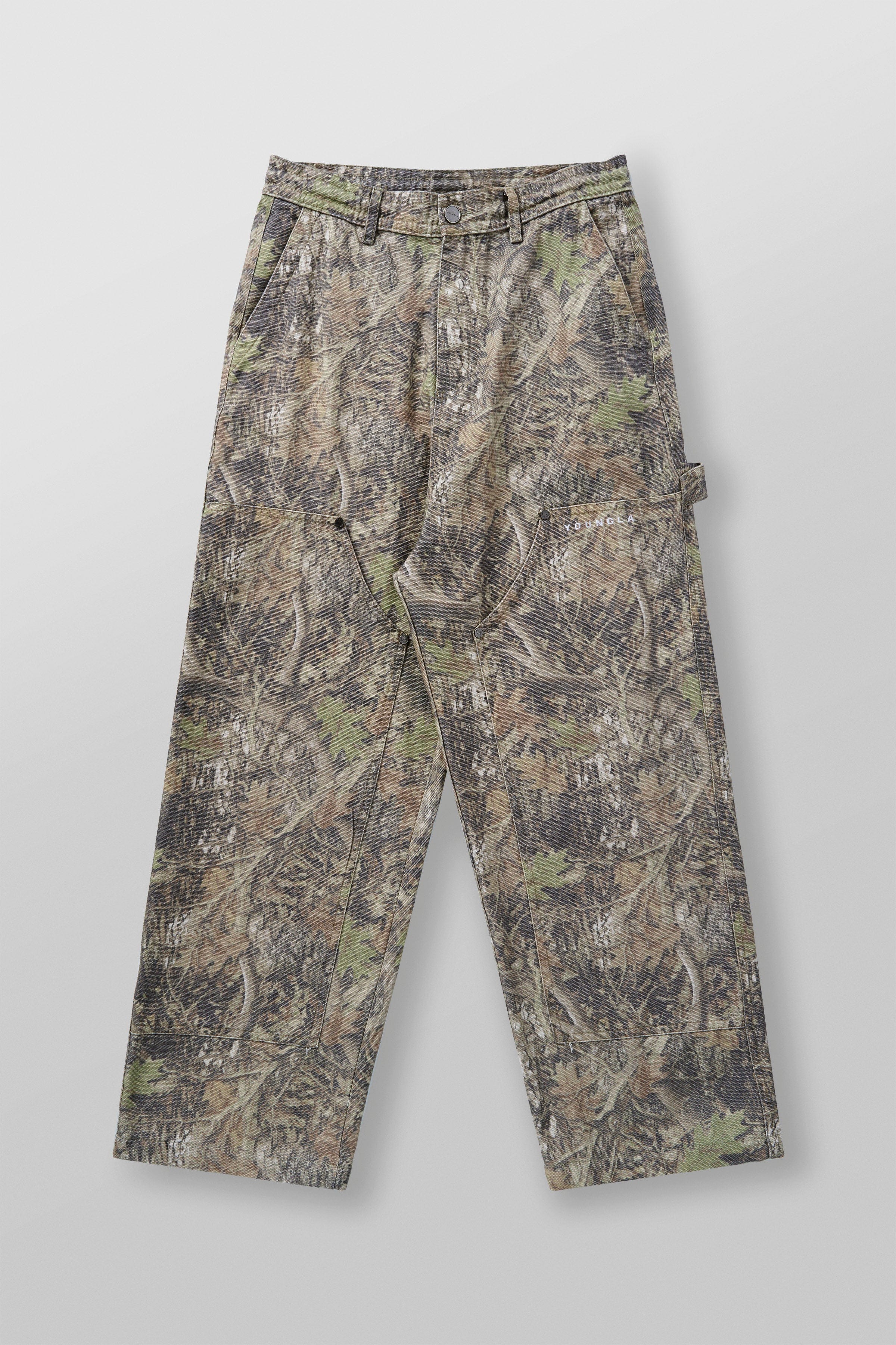 YoungLA 2059 - Carpenter Tree Camo Jeans Green Tree Camo