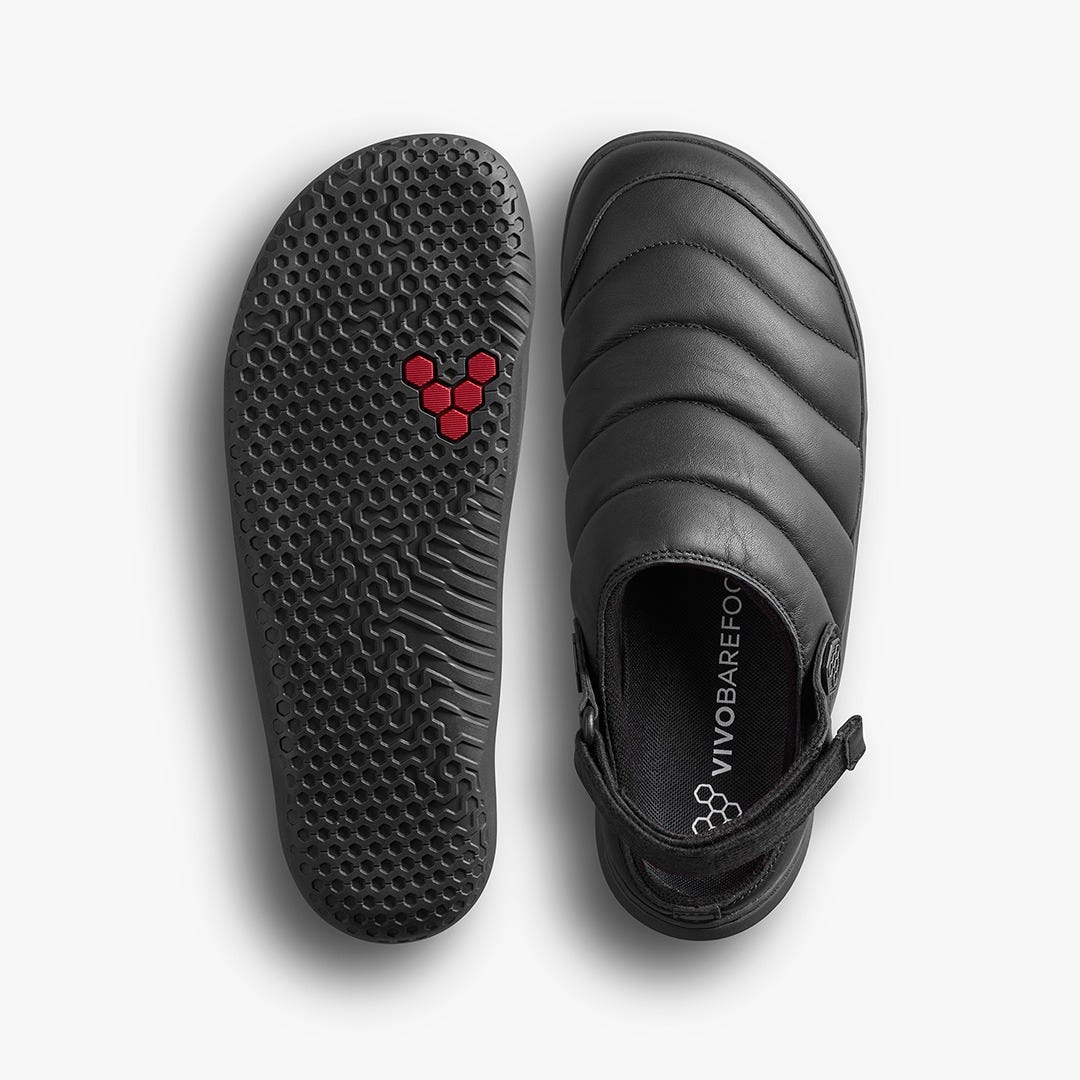 Vivobarefoot Gobi Wavey Mule Womens Obsidian