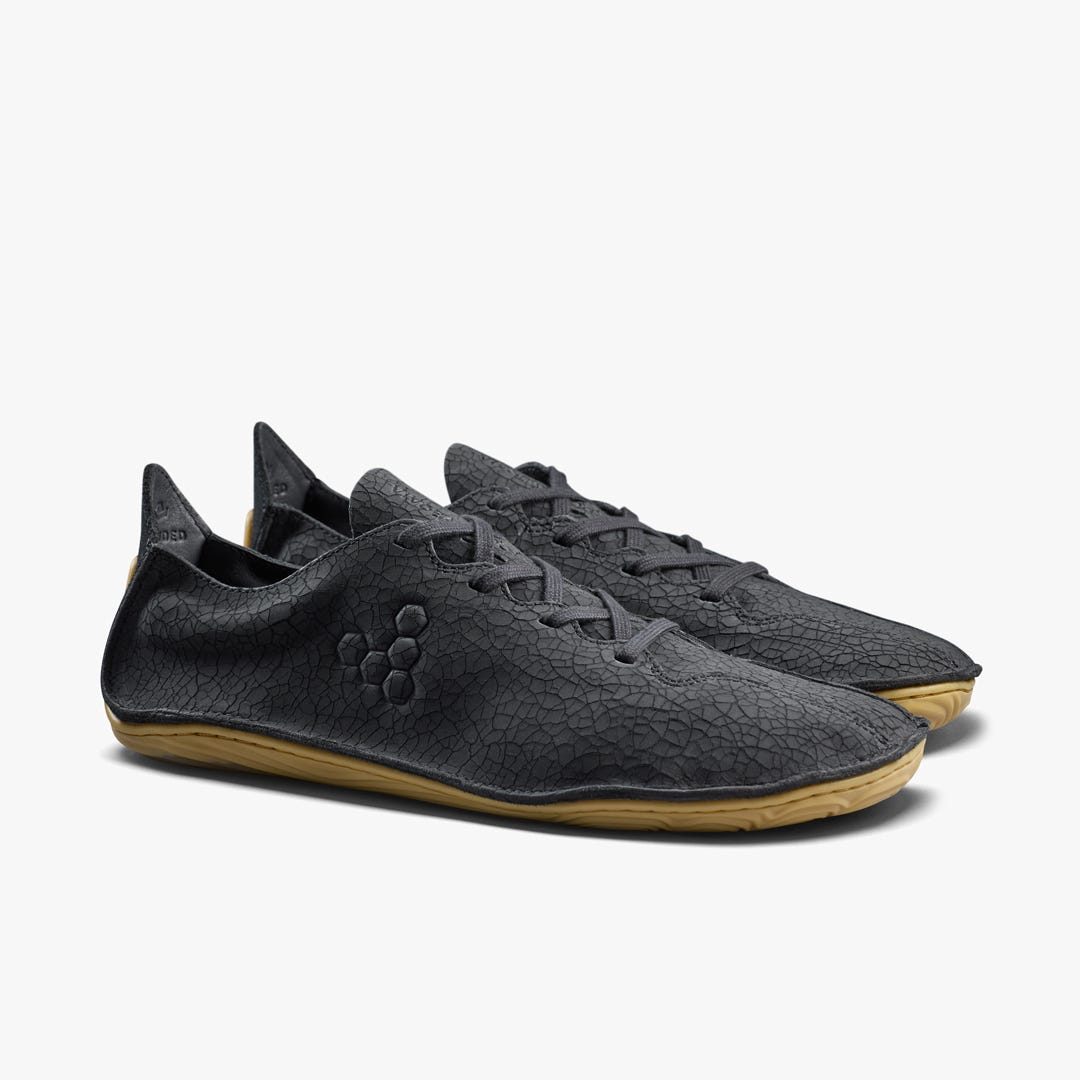 Vivobarefoot Sensus Ii Grounding Womens Obsidian Cracked Leather