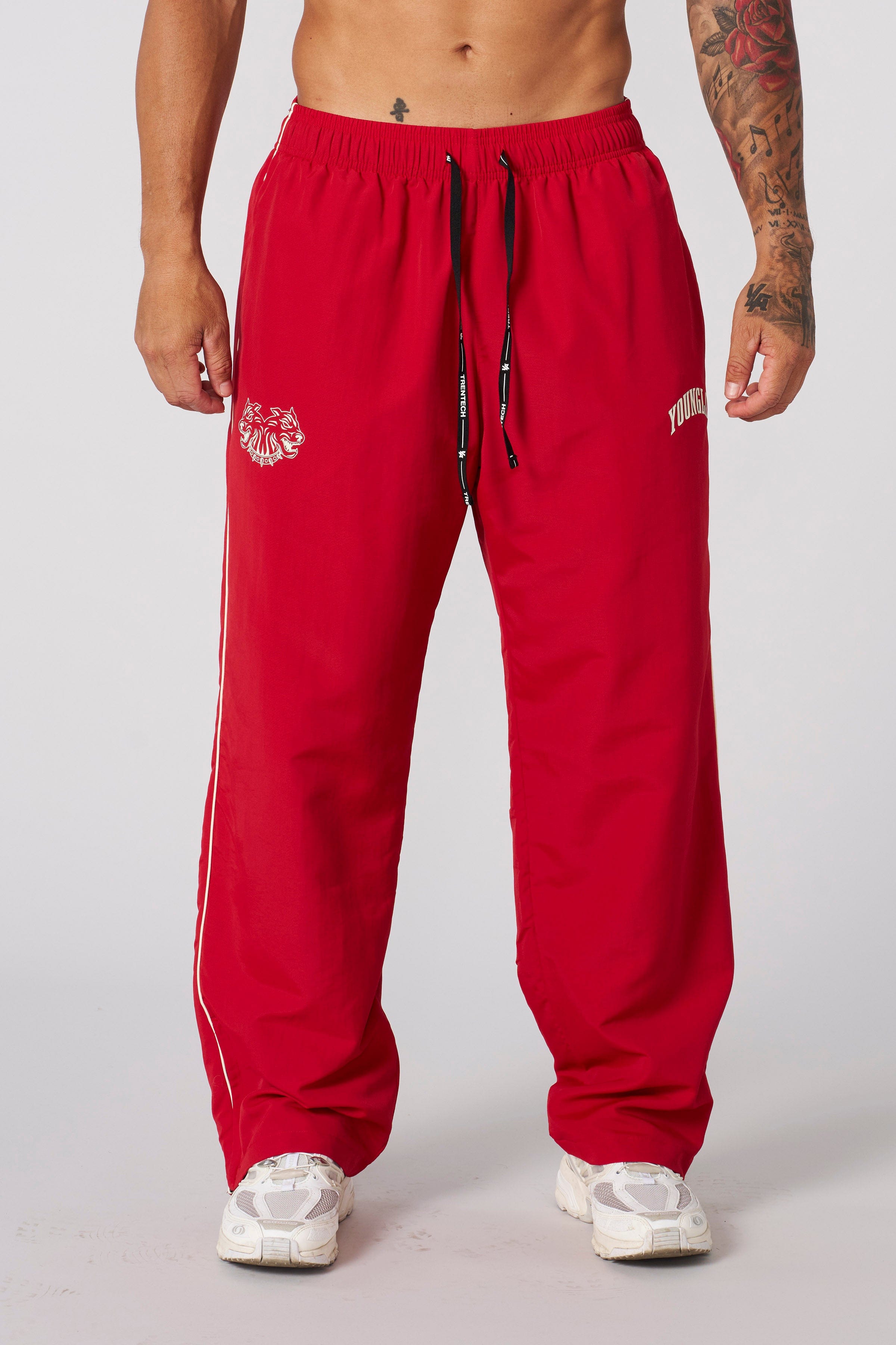 YoungLA 2095 - Tren Twins Hide Ur Legs Sweats Red