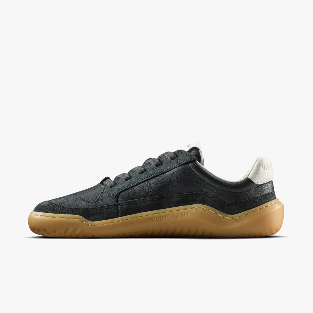Vivobarefoot Gobi Ii Sneaker Leather Womens Obsidian