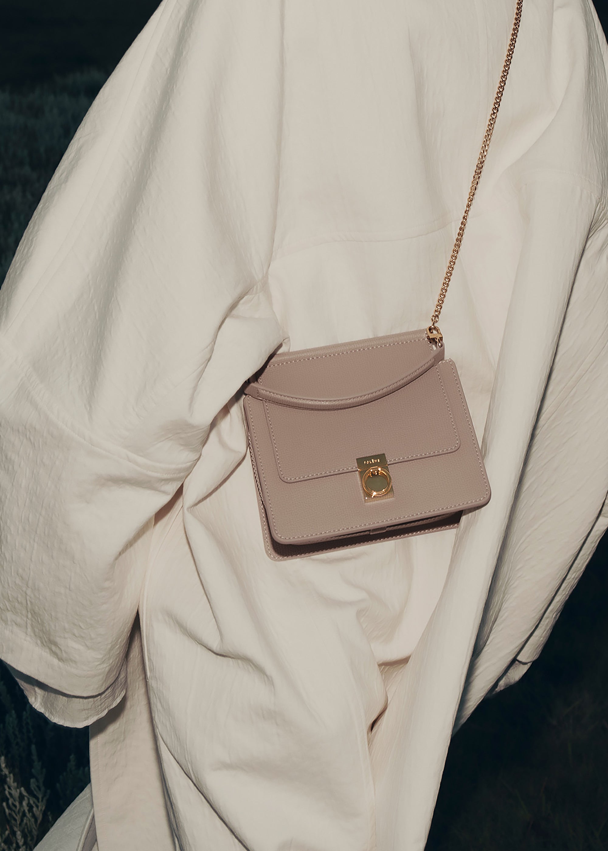 Polene Numero Sept Mini Textured Taupe