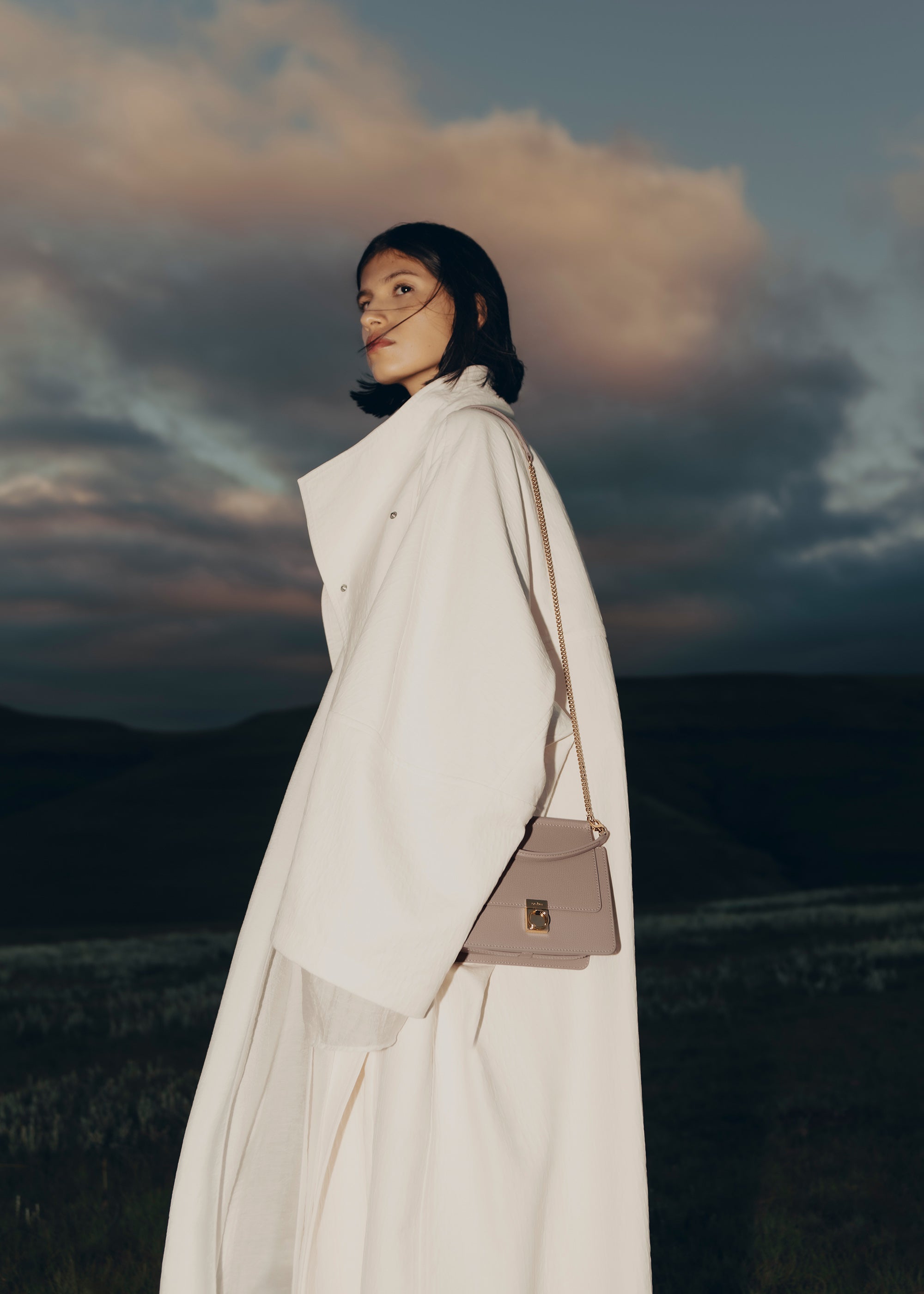 Polene Numero Sept Mini Textured Taupe