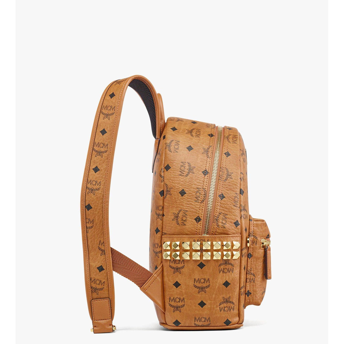 MCM Stark Side Studs Backpack in Visetos
