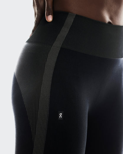 On Studio Knit Tights Black | Eclipse (Women'S)