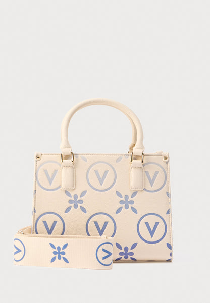 Valentino Bags Samba Re Print - Handbag - Ecru/Bluette