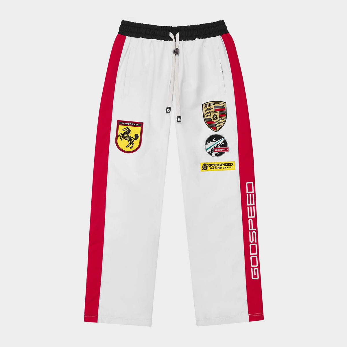 Godspeed Grc Trackpants (White / Blk / Red)