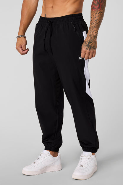 YoungLA 2104 - Side Stripe Workout Joggers Black