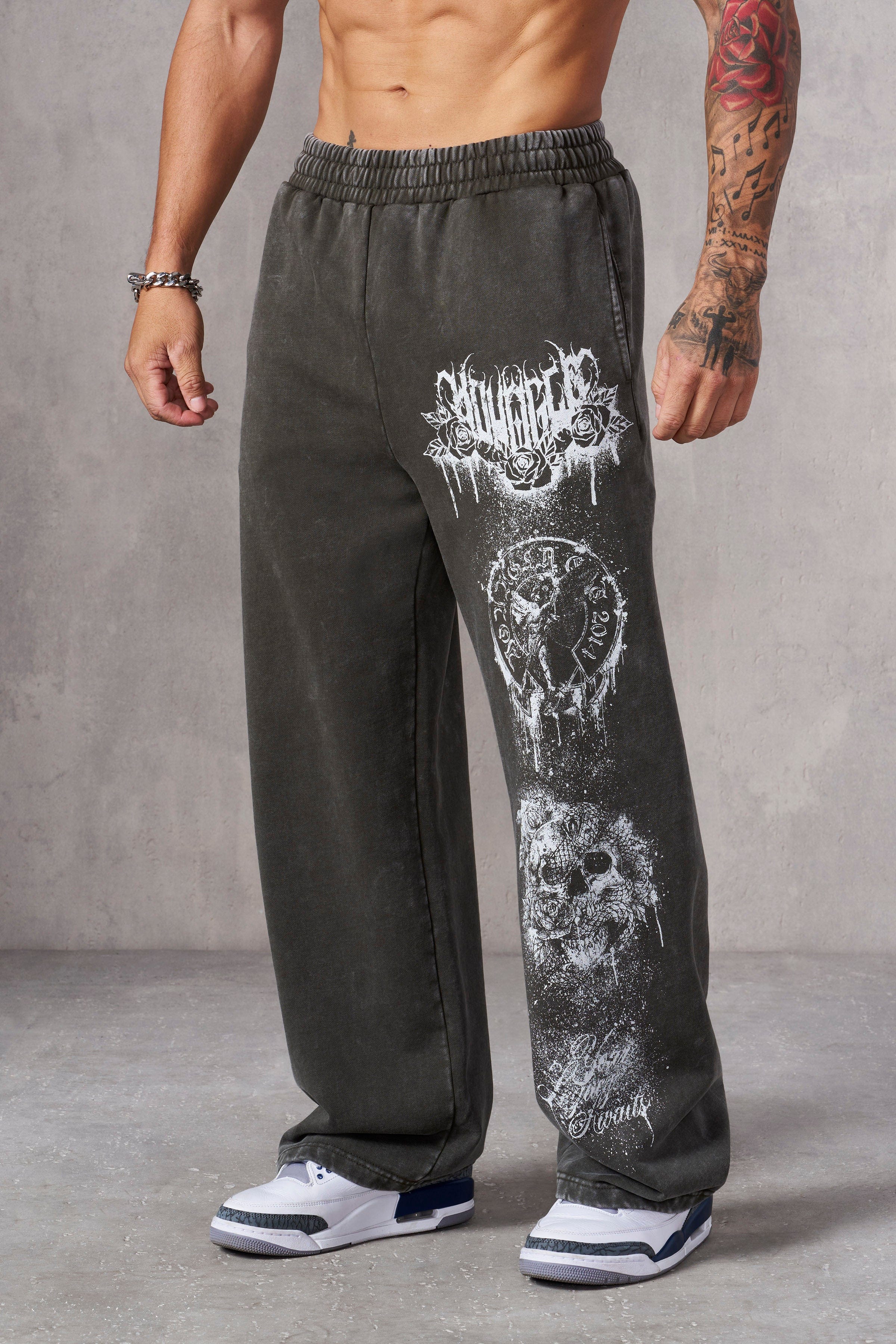 YoungLA 2116 - Dynasty Sweats Hunter Green Wash