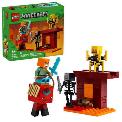 Lego The Nether Lava Battle