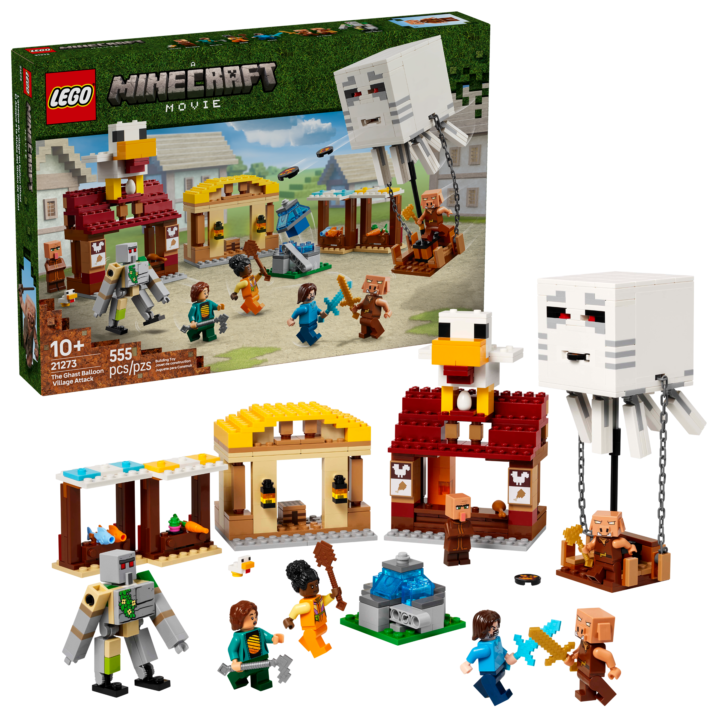 Lego The Ghast Balloon Village Attack