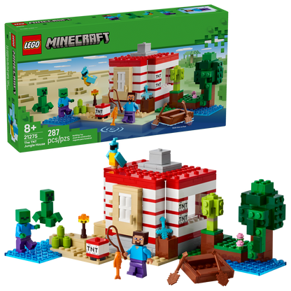 LEGO Minecraft The TNT Jungle House, front