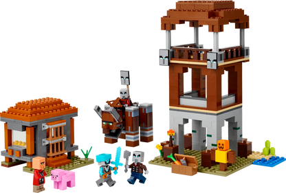 Lego The Pillager Outpost and Ravager