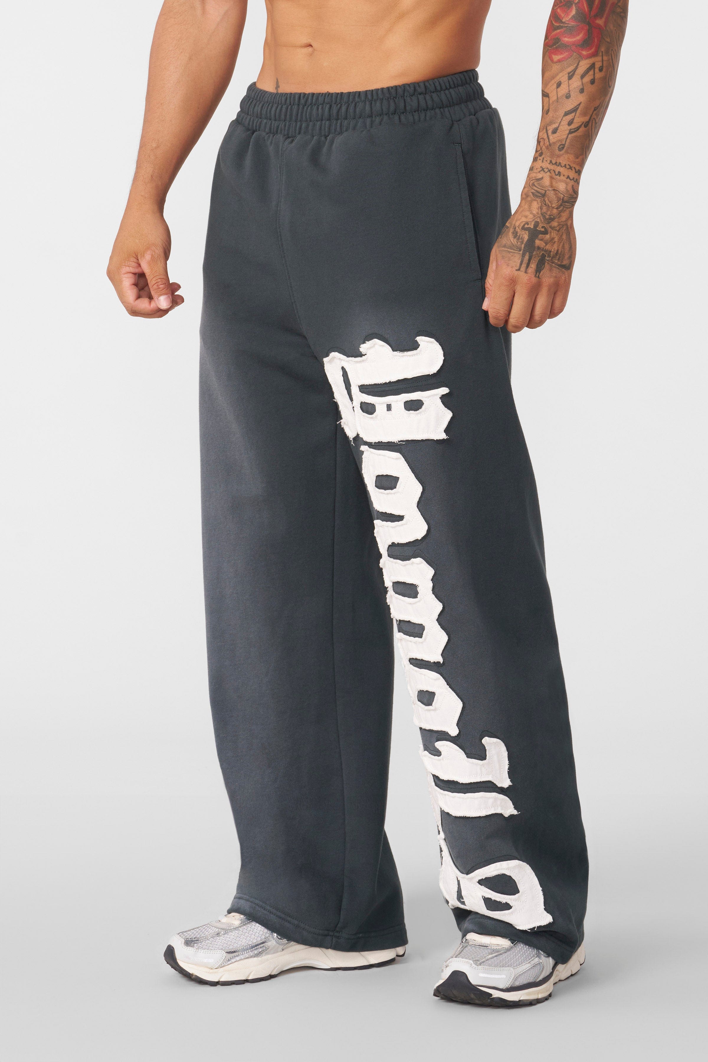 YoungLA 2127 - Big Patch Sweats Teal Wash