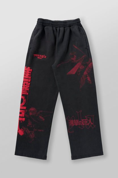 YoungLA 2128 - AOT  x YLA Baggy Joggers The Hunters