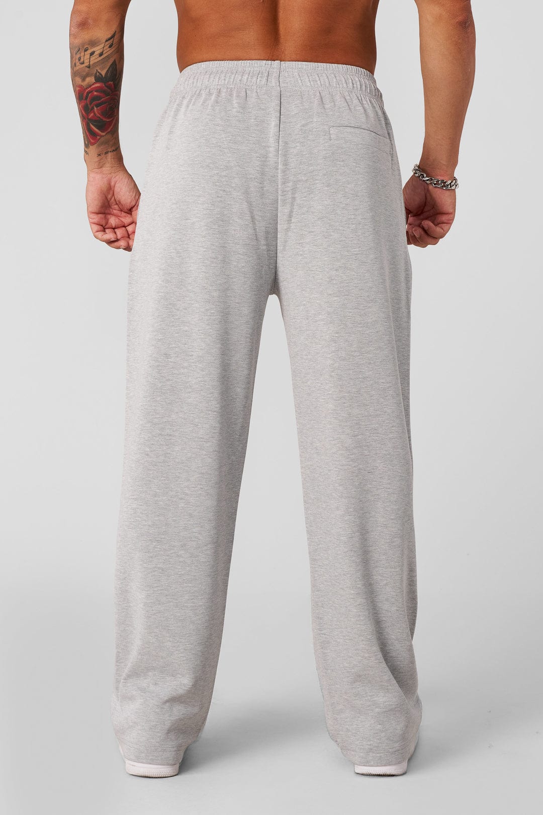 YoungLA 2141 - Soft AF No Cuff Sweats Heather Grey