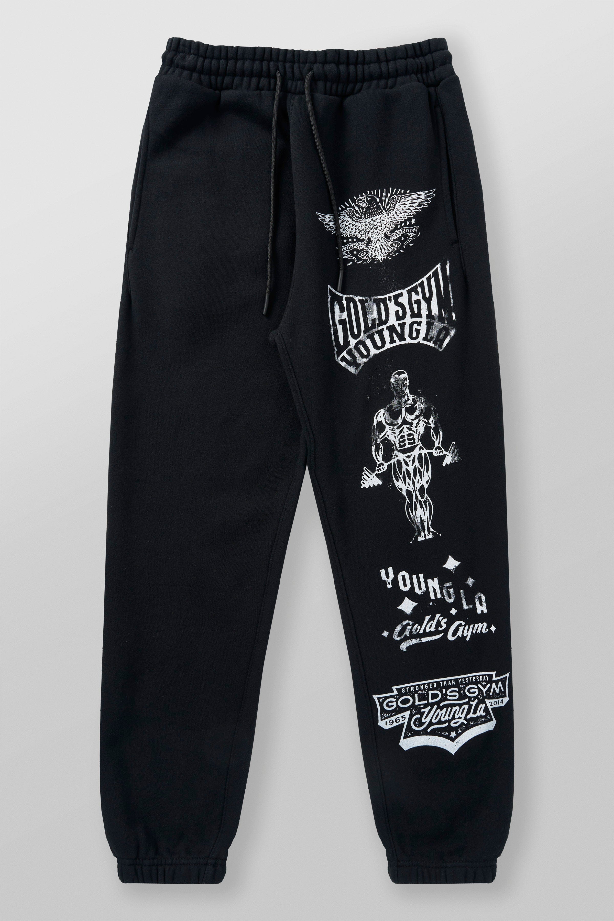 YoungLA 2143 - Golds Gym Immortal Joggers Black Wash