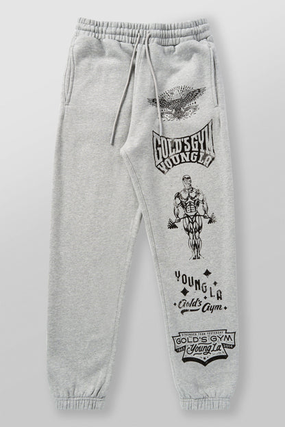 YoungLA 2143 - Golds Gym Immortal Joggers Heather Grey