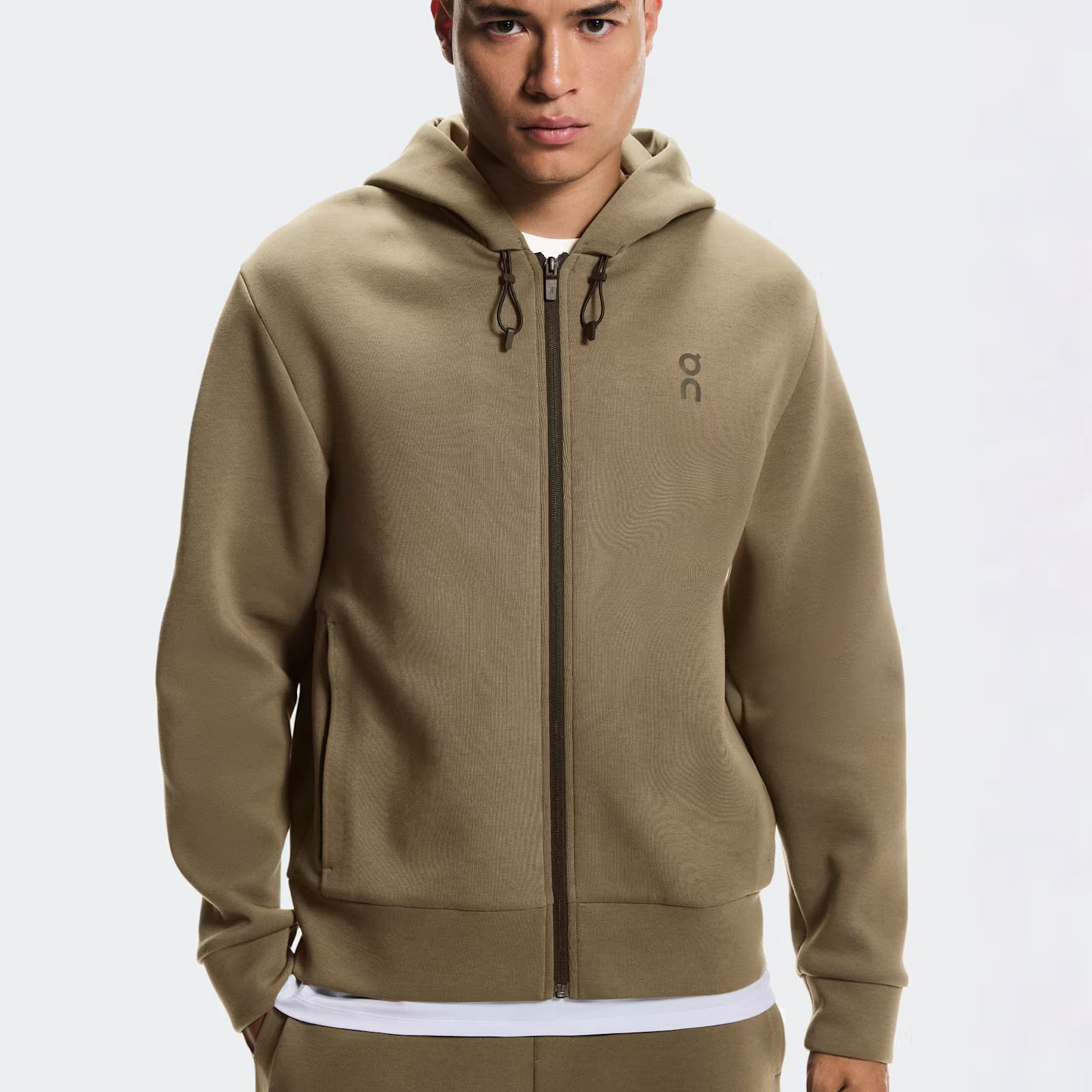 On Focus Tech Zip Hoodie Kalamata