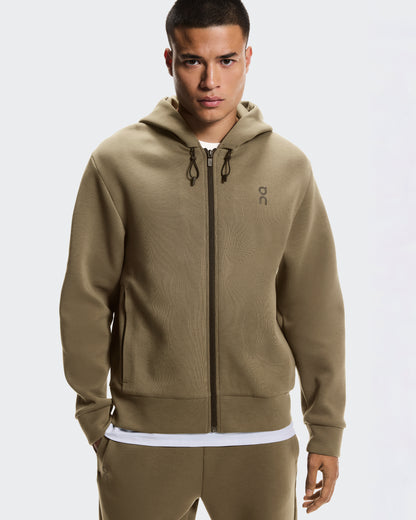 On Focus Tech Zip Hoodie Kalamata