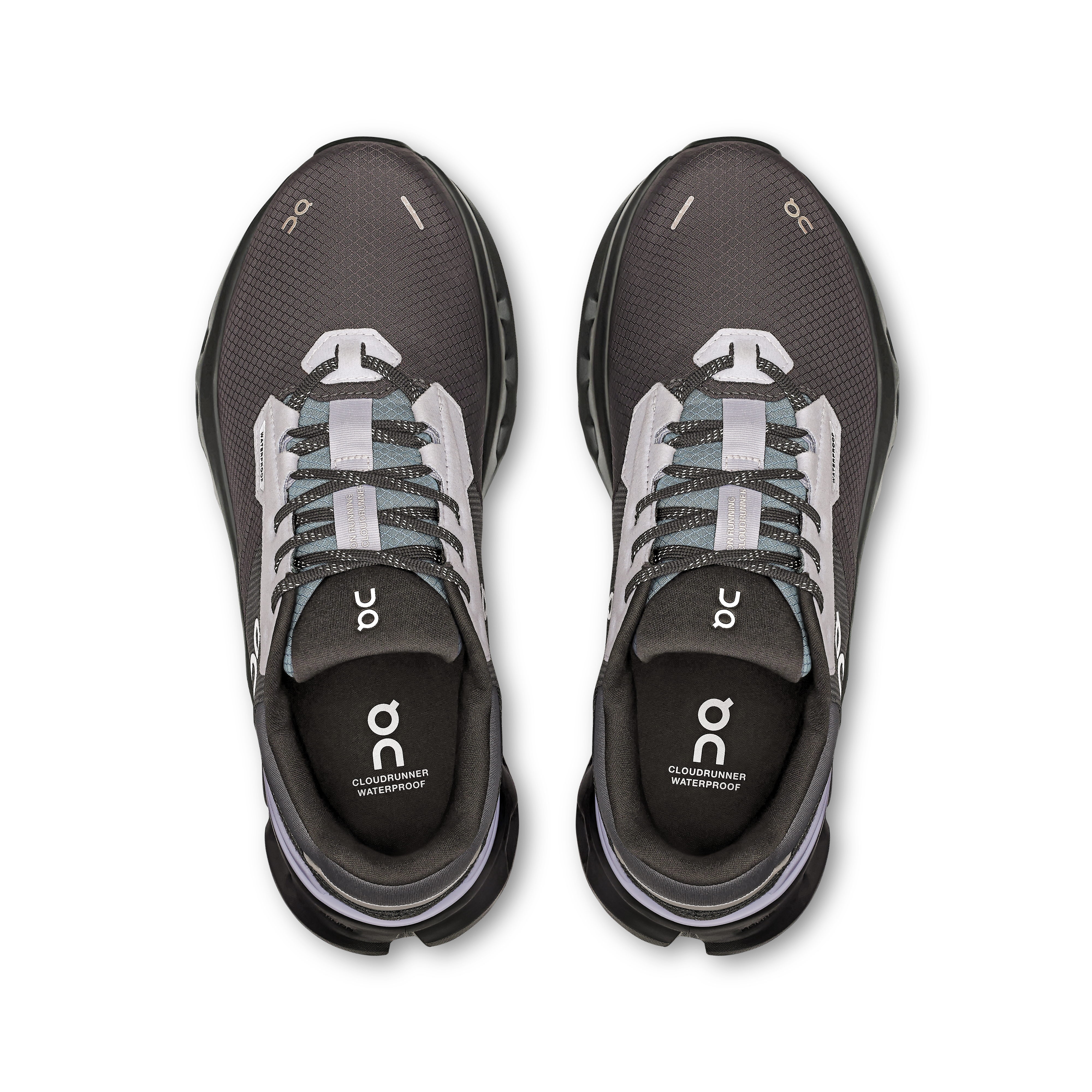 on running cloudrunner 2 waterproof iron running nimbus (women's)