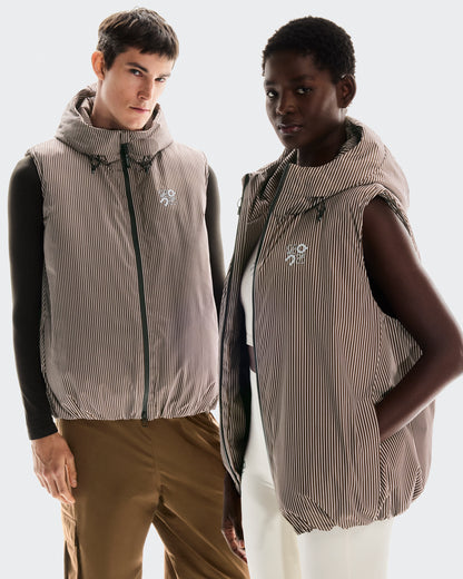 On Puffer Vest Loewe Brown | Pink