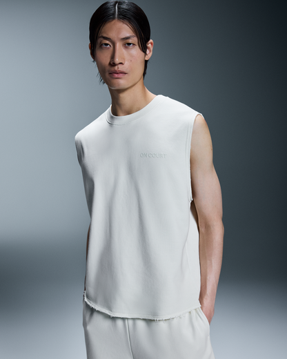 on open club crew crop White