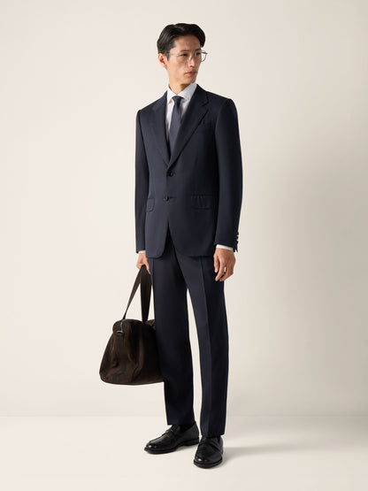 Zegna Navy Blue Trofeo 120Mila Wool Suit