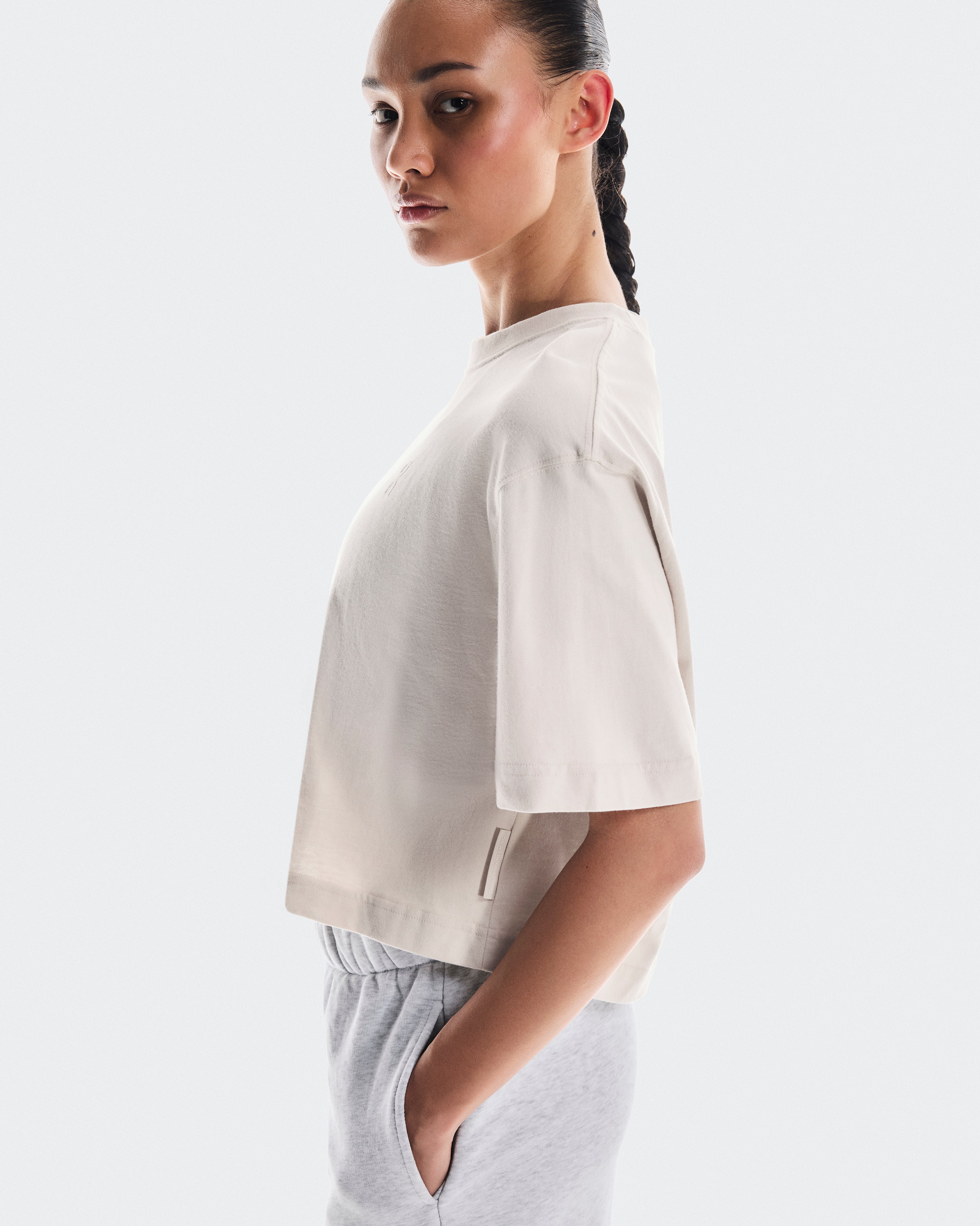 on club boxy-t graphic Silver (Women's)